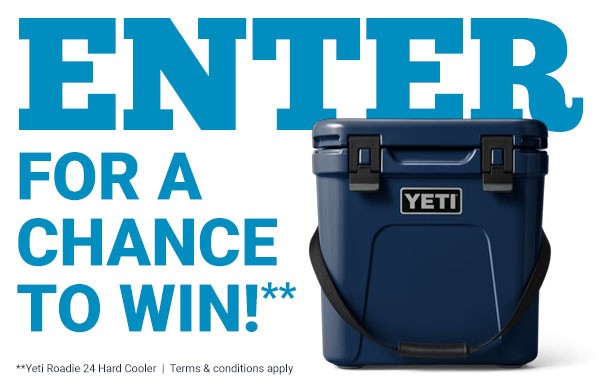 Enter for a chance to win a Yeti Roadie 24 Hard Cooler